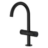 [1053372430] Atrio Private Collection Single Hole 8-Inch Widespread 2-Handle L-Size Bathroom Faucet with Knob Handles, 1.2 GPM (4.5 L/min) - Hard Graphite