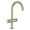 [105337EN00] Atrio Private Collection Single Hole 8-Inch Widespread 2-Handle L-Size Bathroom Faucet with Knob Handles, 1.2 GPM (4.5 L/min) - Hard Graphite