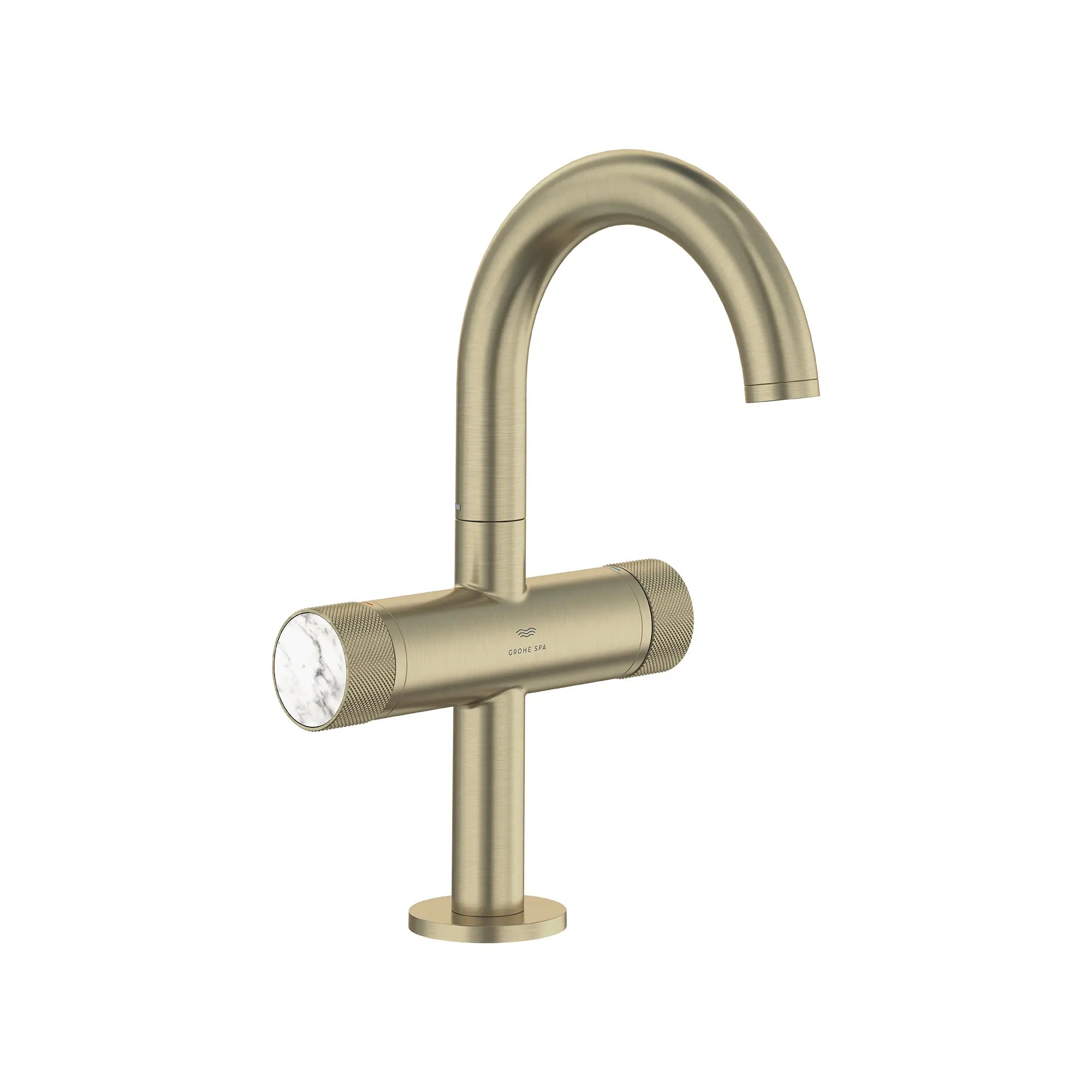 Atrio Private Collection Single Hole Two-Handle M-Size Bathroom Faucet with Knob Handles, 1.2 GPM (4.5 L/min) // BRUSHED NICKEL INFINITYFINISH // 286722_Atrio_SiloRight_105341EN00_48456EN00_0001_MARCH2026_0_CDNwebp.webp