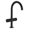 [1053372430] Atrio Private Collection Single Hole 8-Inch Widespread 2-Handle L-Size Bathroom Faucet with Knob Handles, 1.2 GPM (4.5 L/min) - Hard Graphite