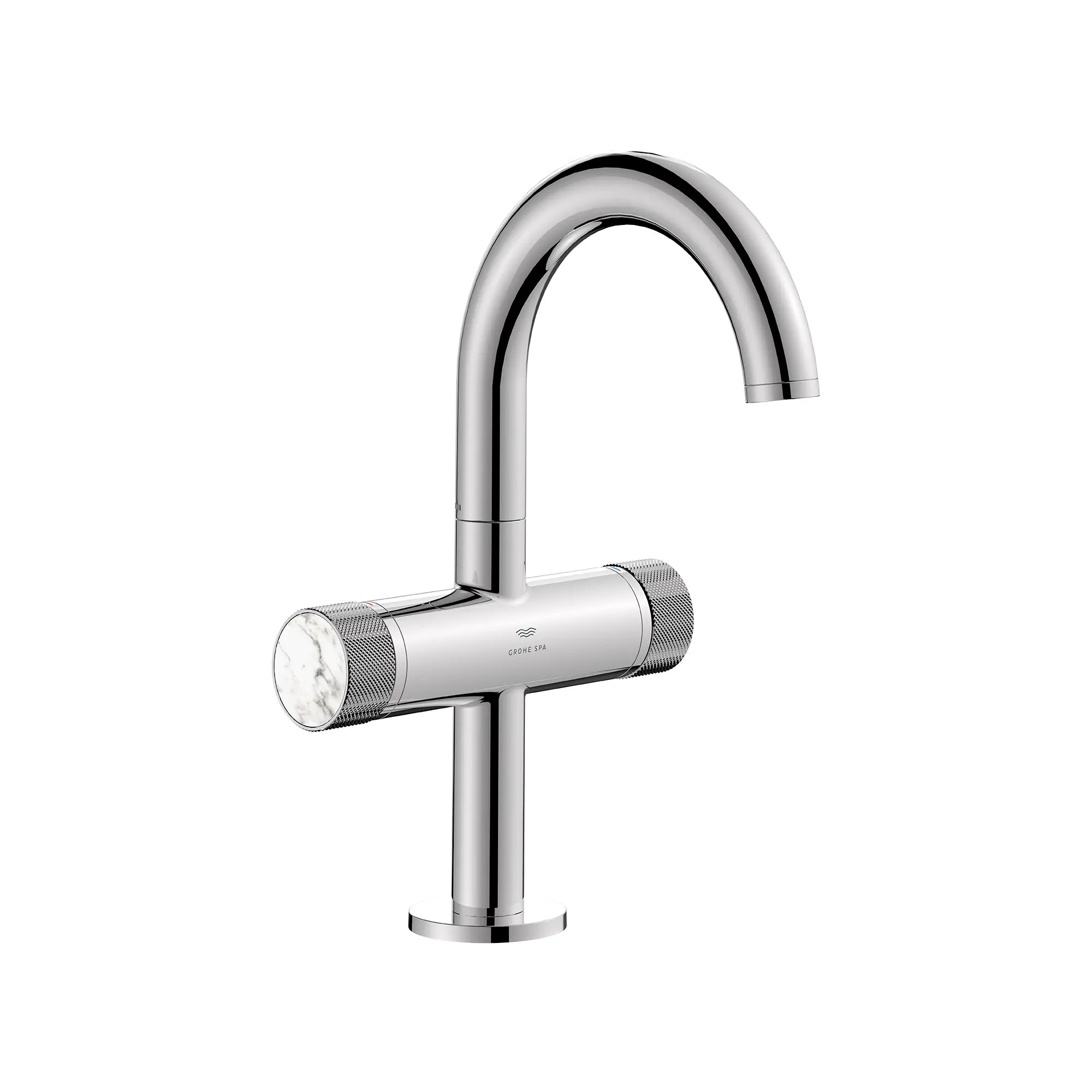 Atrio Private Collection Single Hole Two-Handle M-Size Bathroom Faucet with Knob Handles, 1.2 GPM (4.5 L/min) // GROHE STARLIGHT CHROME // 286730_Atrio_SiloRight_1053410000_484560000_0001_MARCH2026_0_CDNwebp.webp