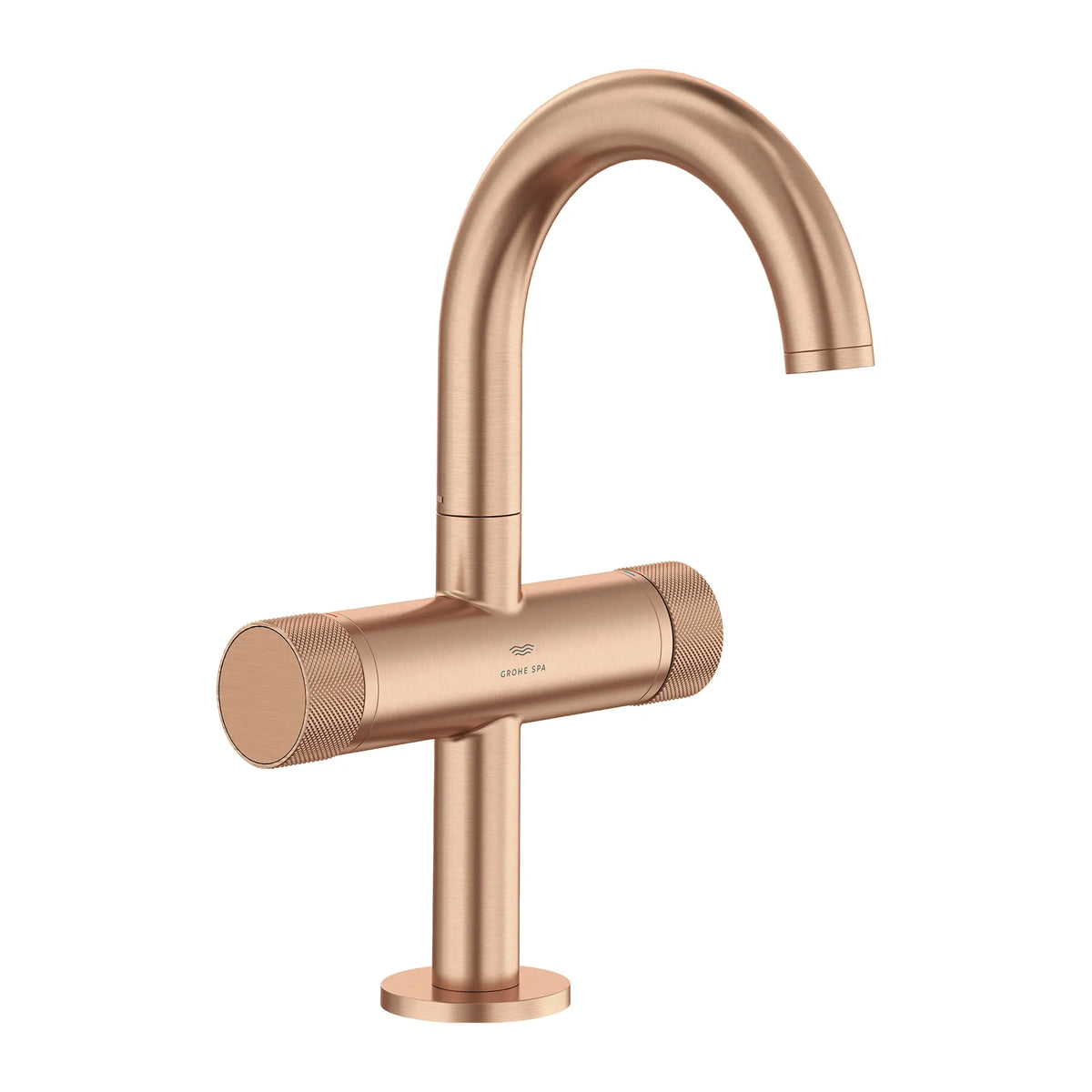 Atrio Private Collection Single Hole Two-Handle M-Size Bathroom Faucet with Knob Handles, 1.2 GPM (4.5 L/min) // BRUSHED WARM SUNSET // 287112_Atrio_SiloRight_105341DL00_0001_MARCH2026_1_CDNwebp.webp