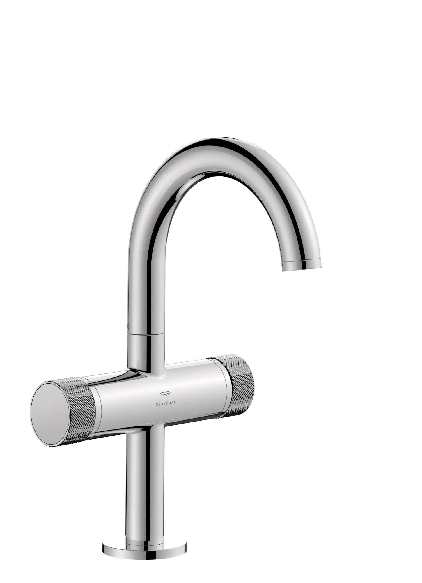 Atrio Private Collection Single Hole Two-Handle M-Size Bathroom Faucet with Knob Handles, 1.2 GPM (4.5 L/min) // GROHE STARLIGHT CHROME // 287114_Atrio_SiloRight_1053410000_0001_MARCH2026_0_CDNwebp.webp