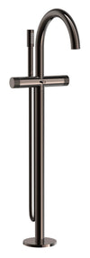 [105772A000] Atrio Private Collection 2-Handle Free Standing Tub Filler with Knob Handles, with 1.75 GPM Hand Shower - Hard Graphite