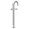[1057720000] Atrio Private Collection 2-Handle Free Standing Tub Filler with Knob Handles, with 1.75 GPM Hand Shower - Hard Graphite