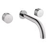 [1053640000] Atrio Private Collection 2-Handle Wall Mount Faucet, Knob Handles, 1.2 GPM (4.5L.min) - Brushed Hard Graphite