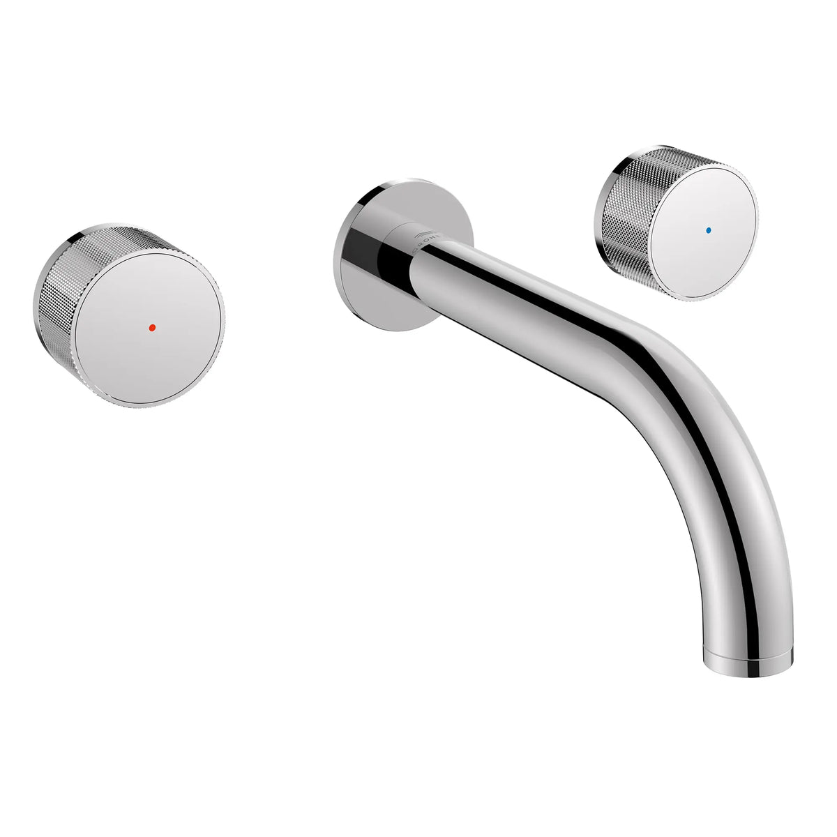 Atrio Private Collection 2-Handle Wall Mount Faucet, Knob Handles, 1.2 GPM (4.5L.min) // GROHE STARLIGHT CHROME // 287155_Atrio_PC_SiloRight_1053640000_0001_JUNE2026_2_CDNwebp.webp