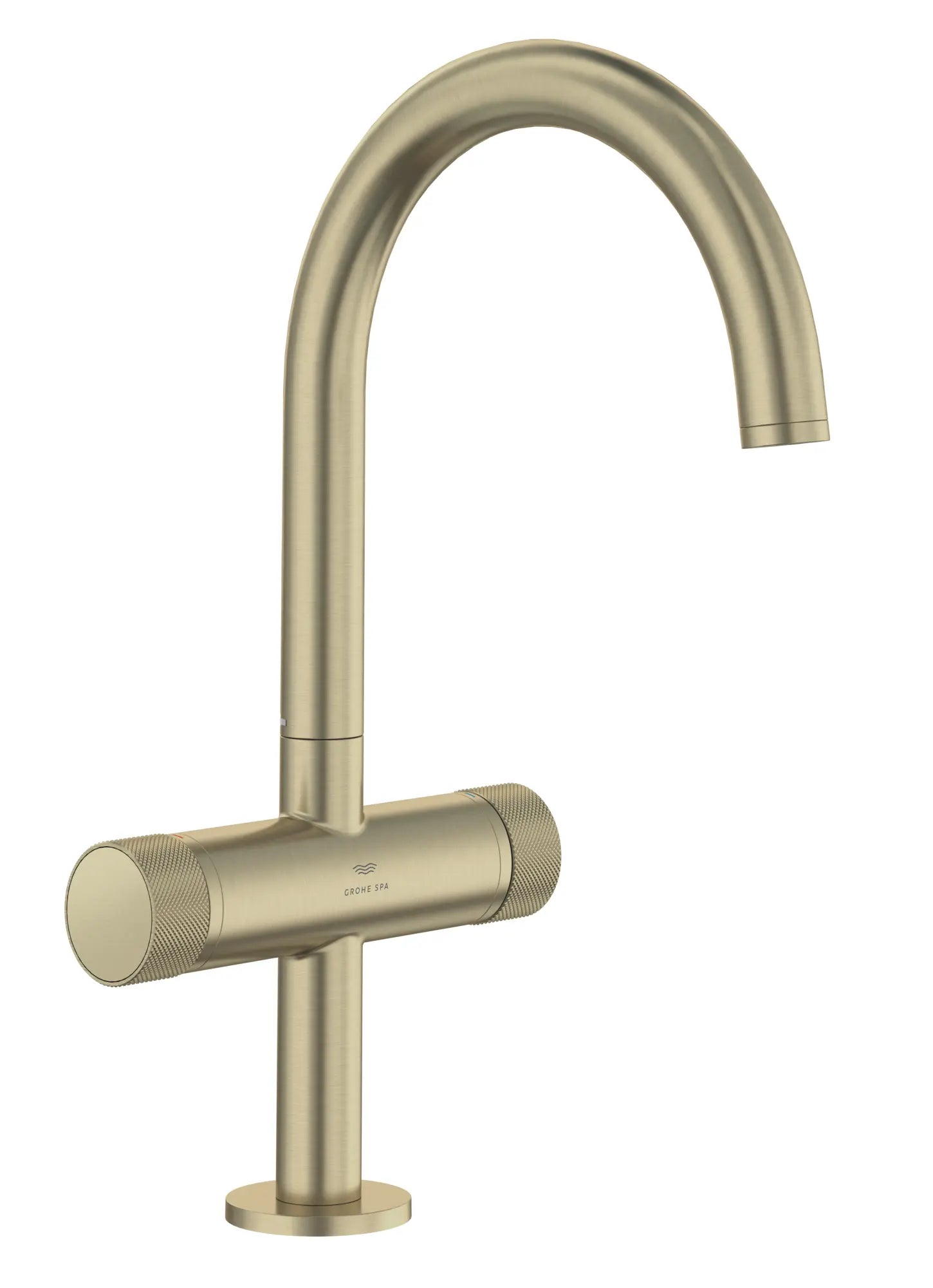 Atrio Private Collection Single Hole 8-Inch Widespread 2-Handle L-Size Bathroom Faucet with Knob Handles, 1.2 GPM (4.5 L/min) // BRUSHED NICKEL INFINITYFINISH // 287160_Atrio_SiloRight_105337EN00_0001_MARCH2026_0_CDNwebp.webp