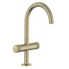[105337EN00] Atrio Private Collection Single Hole 8-Inch Widespread 2-Handle L-Size Bathroom Faucet with Knob Handles, 1.2 GPM (4.5 L/min) - Hard Graphite
