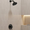 [1117462430] Tempesta 140 with AquaBooster Round Multi Spray Shower Head 1.75 GPM (6.6L/min) - Matte Black