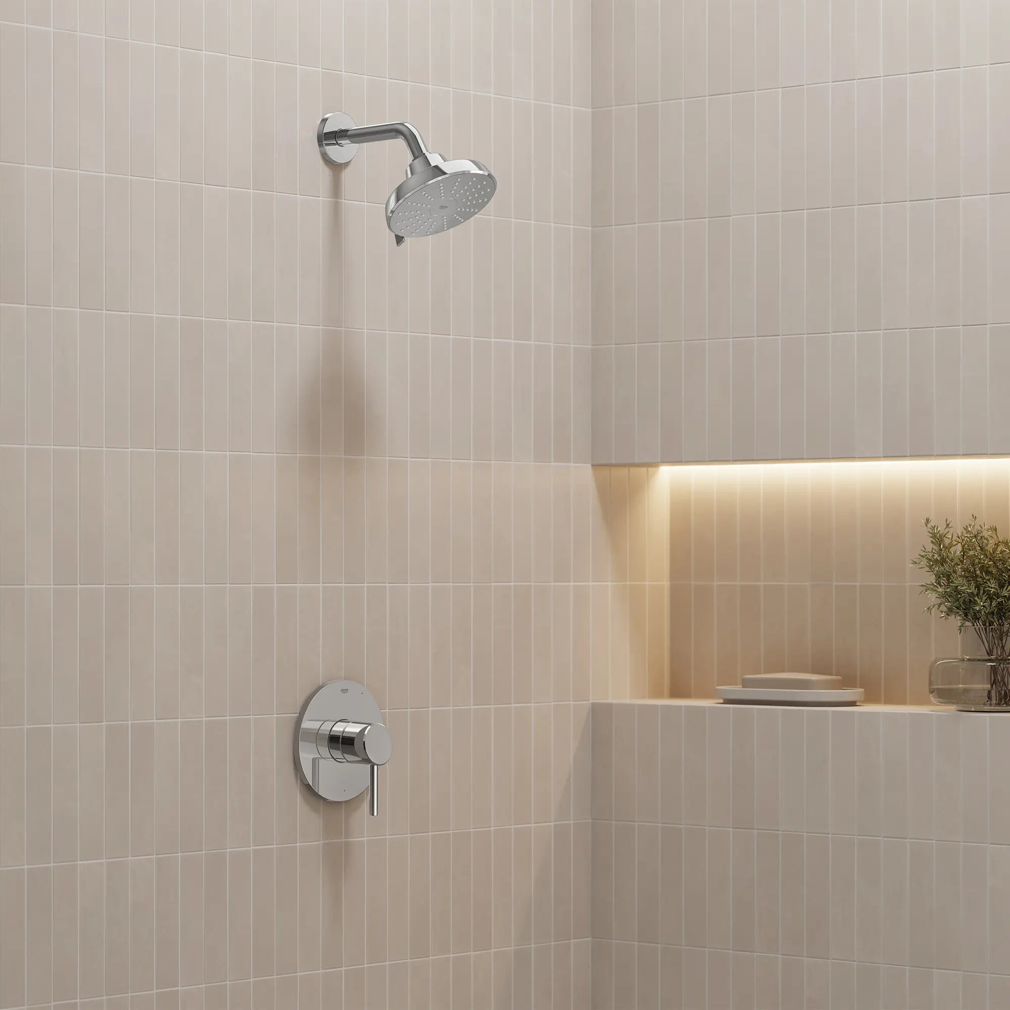 Pressure Balance Valve Trim with Cartridge // GROHE STARLIGHT CHROME // 287529_Aqua_Booster_EnvironmentFull_1117460000_144680000_0001_MARCH2026_0_CDNwebp.webp