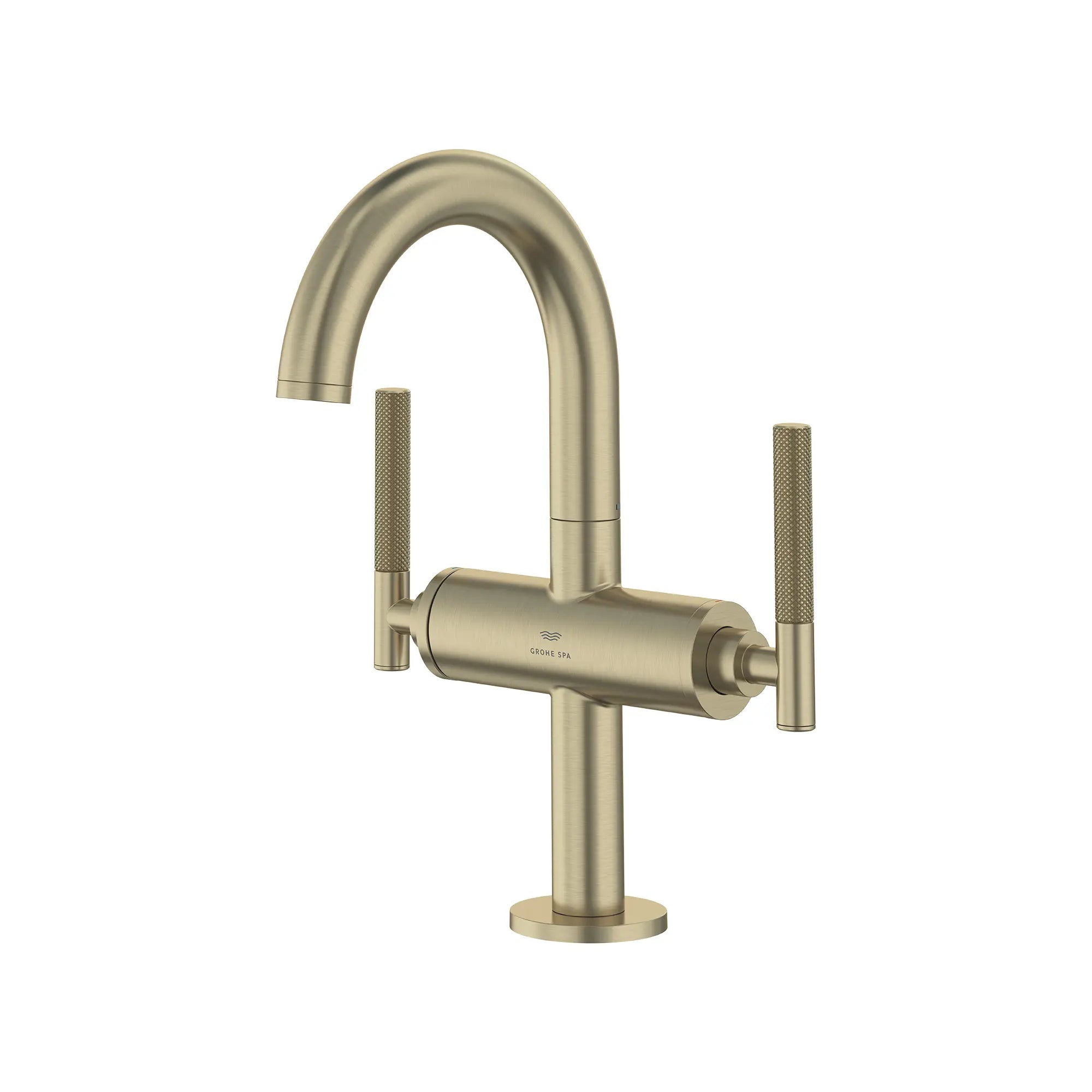 Atrio Single Hole Two-Handle M-Size Bathroom Faucet without Handles, 1.2 GPM (4.5 L/min) // BRUSHED NICKEL INFINITYFINISH // 287620_Atrio_PC_SiloLeft_21148EN00_48646EN00_0001_JANUARY2026-1_0_CDNwebp.webp