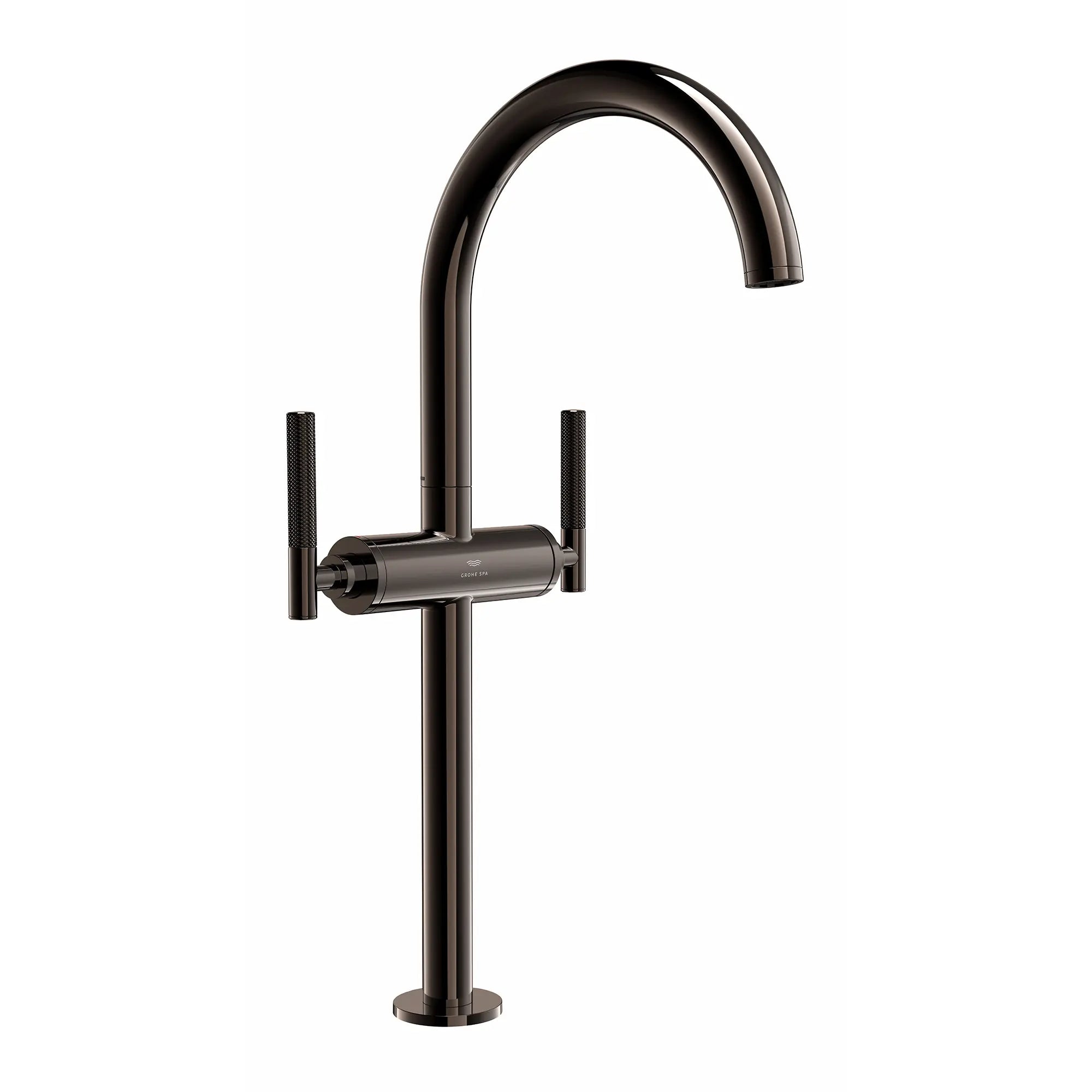 Atrio Single Hole Two-Handle Vessel Sink Faucet without Handles, 1.2 GPM (4.5 L/min) // HARD GRAPHITE // 287651_Atrio_PC_SiloRight_21161A000_48646A000_0001_APRIL2026-1_0_CDNwebp.webp