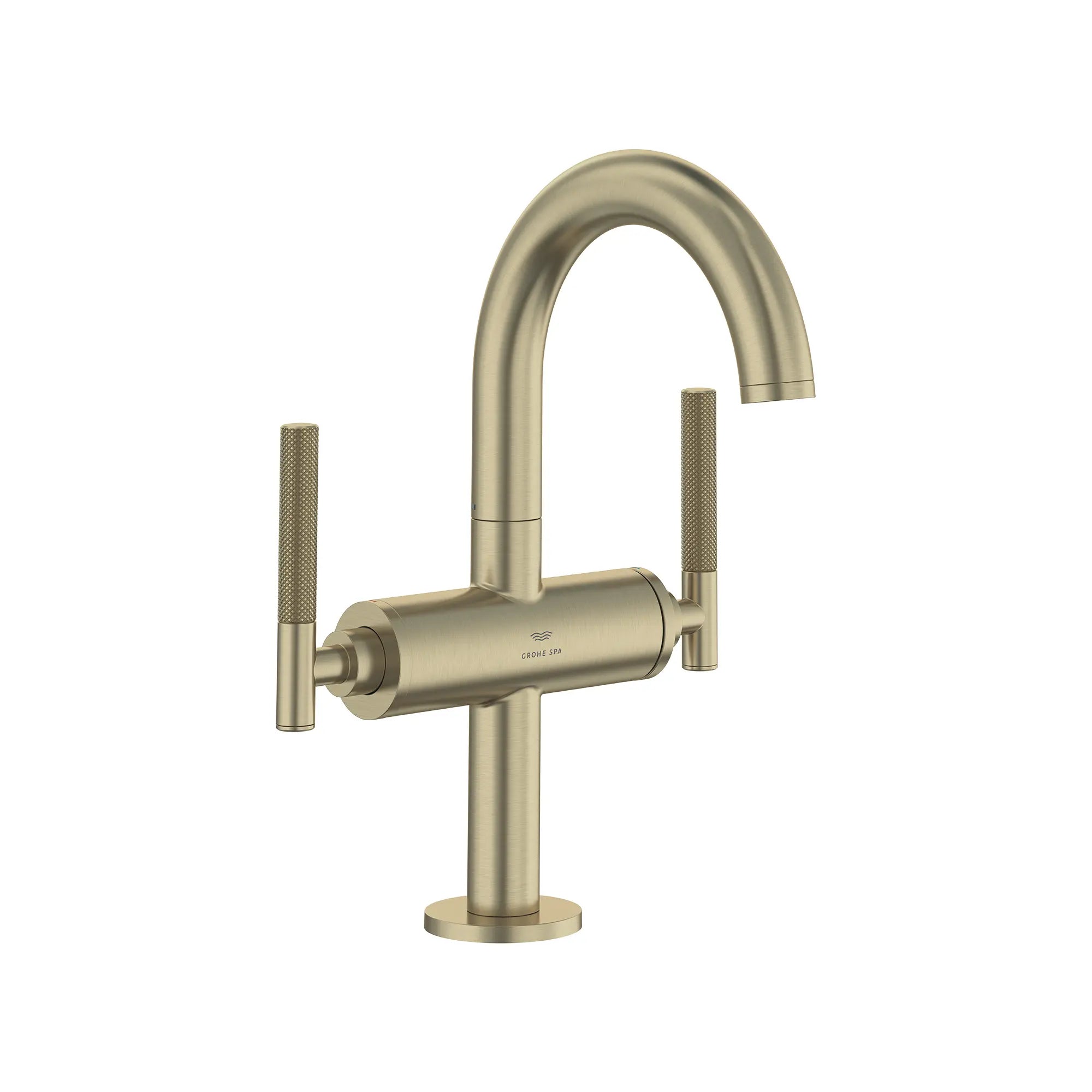 Atrio Single Hole Two-Handle M-Size Bathroom Faucet without Handles, 1.2 GPM (4.5 L/min) // BRUSHED NICKEL INFINITYFINISH // 287652_Atrio_PC_SiloRight_21148EN00_48646EN00_0001_JANUARY2026_0_CDNwebp.webp