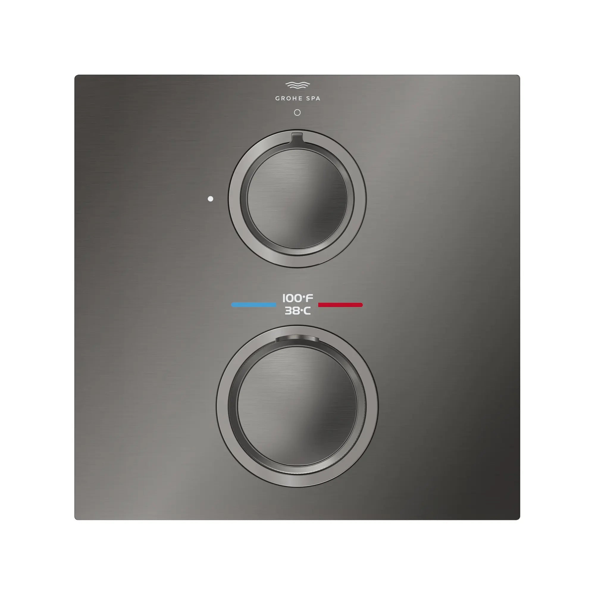 Allure Single Function 2-Handle Thermostatic Valve Trim // BRUSHED HARD GRAPHITE // 287710_Allure_SiloFront_29177AL00_0001_MAY2026_0_CDNwebp.webp