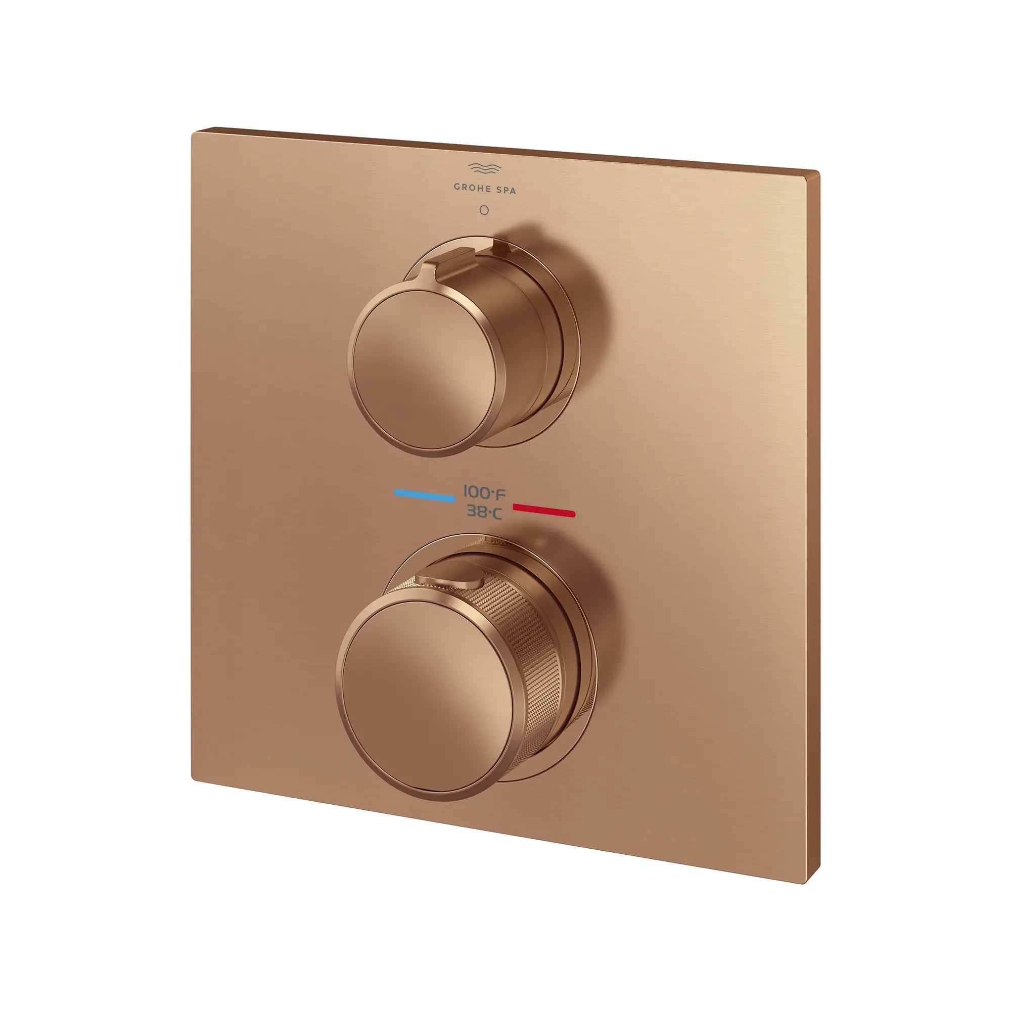 Allure Single Function 2-Handle Thermostatic Valve Trim // BRUSHED WARM SUNSET // 287715_Allure_SiloLeft_29177DL00_0001_MAY2026_0_CDNwebp.webp