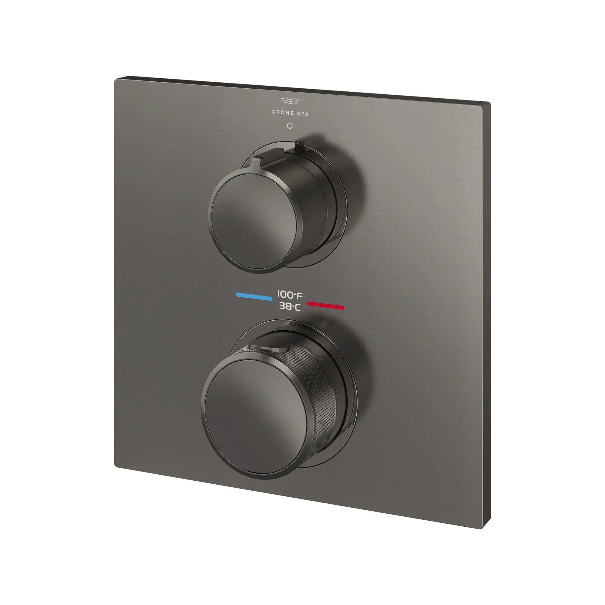 Allure Single Function 2-Handle Thermostatic Valve Trim // BRUSHED HARD GRAPHITE // 287716_Allure_SiloLeft_29177AL00_0001_MAY2026_0_CDNwebp.webp