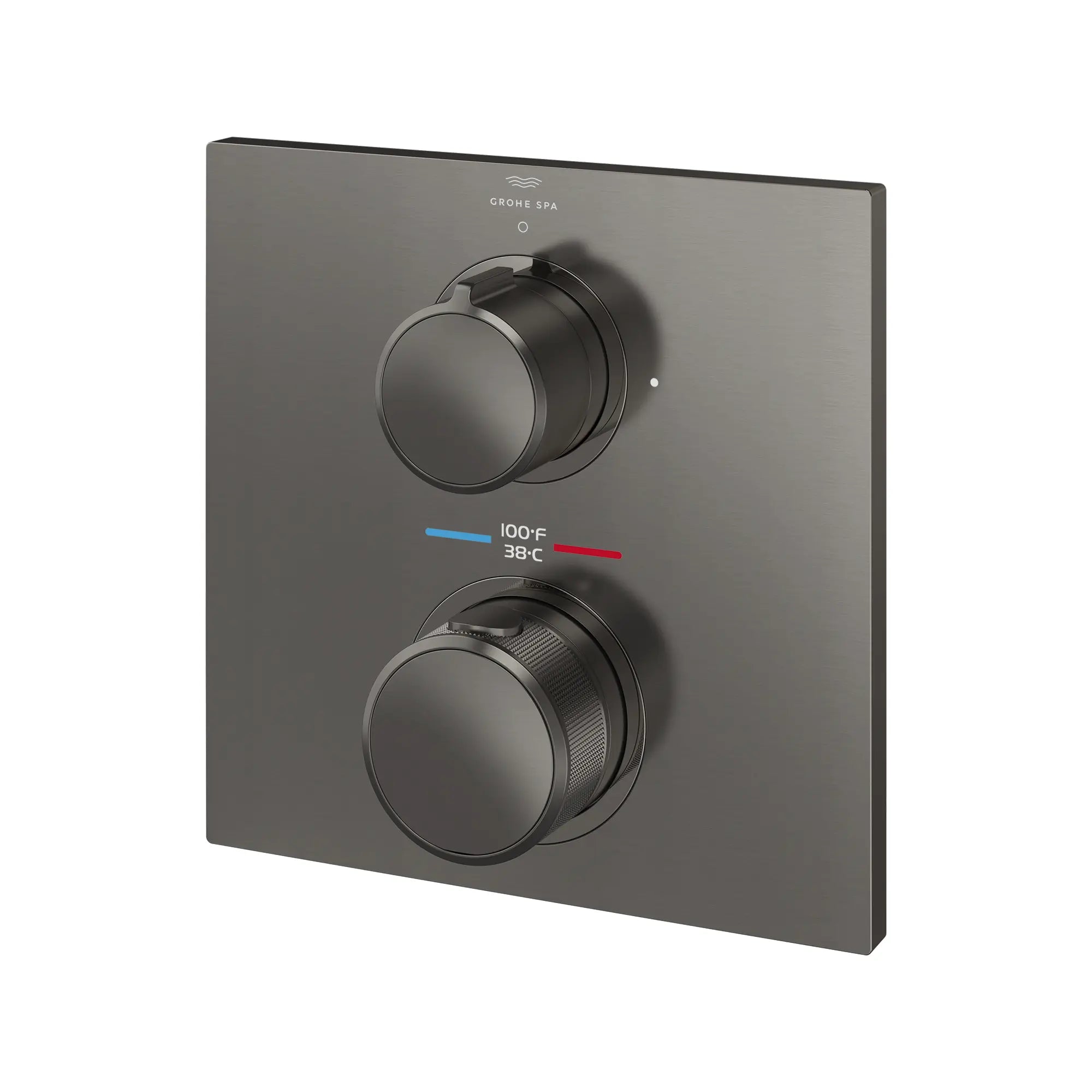 Allure Dual Function 2-Handle Thermostatic Valve Trim // BRUSHED HARD GRAPHITE // 287717_Allure_SiloLeft_29178AL00_0001_MAY2026_0_CDNwebp.webp