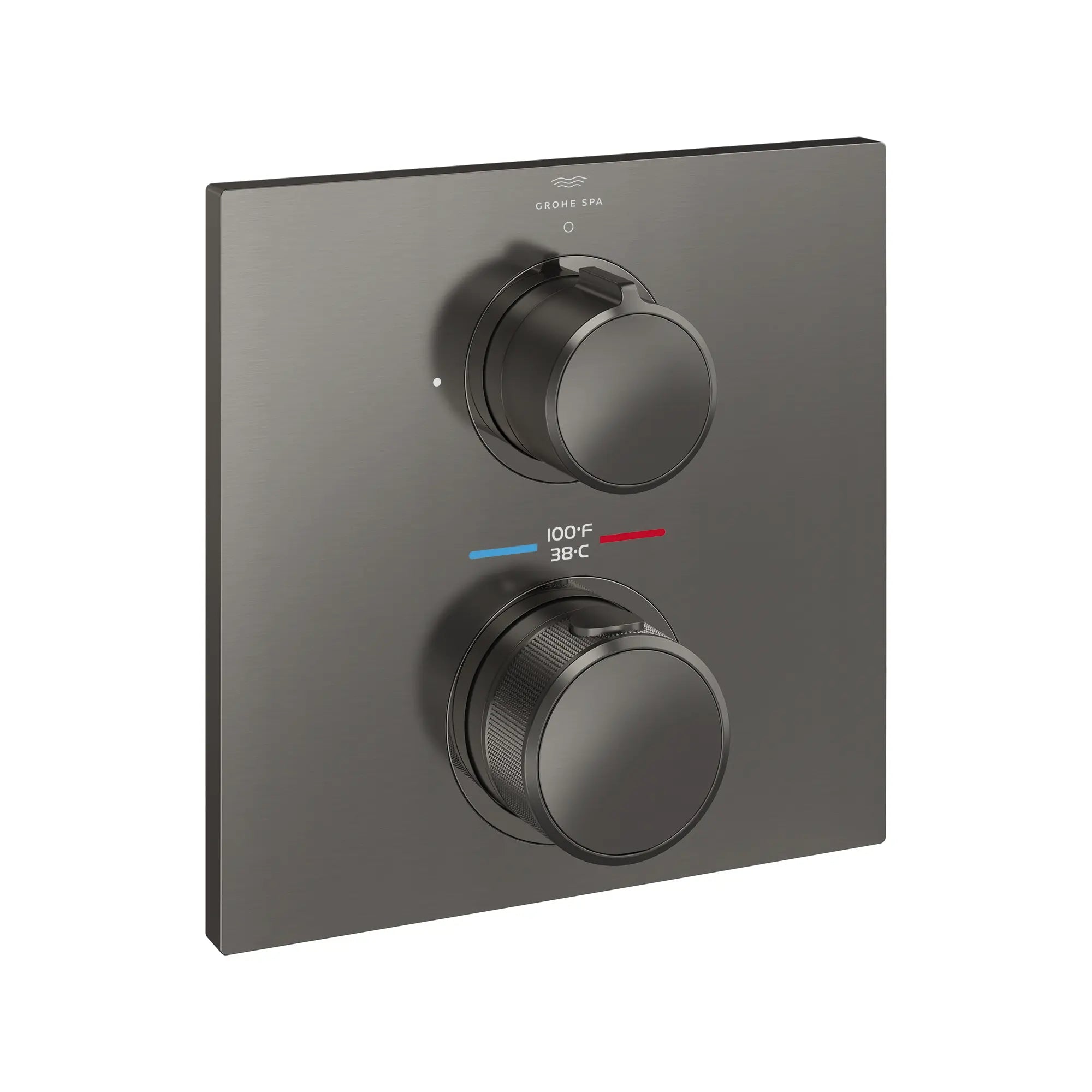 Allure Single Function 2-Handle Thermostatic Valve Trim // BRUSHED HARD GRAPHITE // 287722_Allure_SiloRight_29177AL00_0001_MAY2026_0_CDNwebp.webp