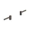 [14215A00] Atrio Cross Handles for Bathroom Sink Faucet (Pair) - Brushed Hard Graphite