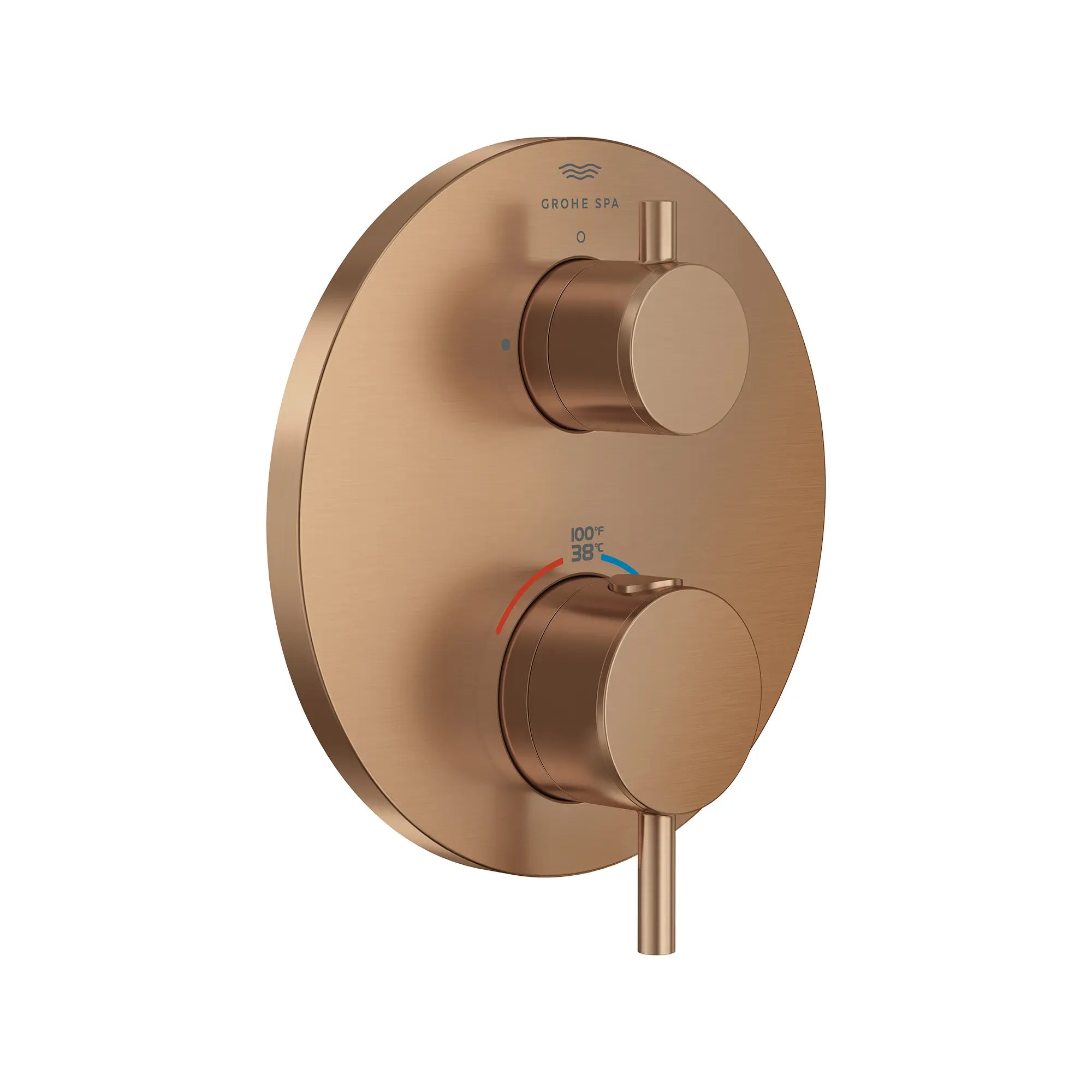 Atrio Single Function 2-Handle Thermostatic Valve Trim // BRUSHED WARM SUNSET // 287751_Atrio_SiloRight_24360DL00_0001_MARCH2026_0_CDNwebp.webp