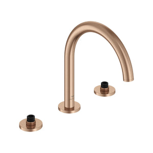 [25273DL0] Atrio 3-Hole 2-Handle Deck Mount Roman Tub Faucet without Handles - Brushed Warm Sunset