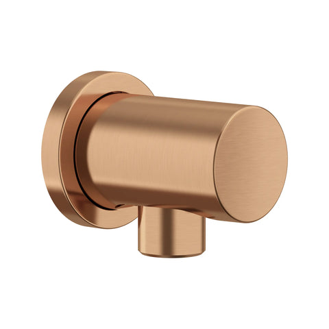 Rainshower Round Wall Union - Brushed Warm Sunset
