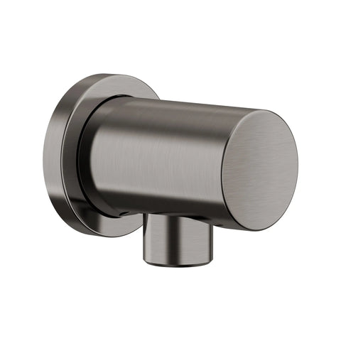 Rainshower Round Wall Union - Brushed Hard Graphite