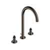 [20659A00] Atrio 8-inch Widespread 2-Handle M-Size Bathroom Faucet without Handles, 1.2 GPM (4.5 L/min) - Brushed Hard Graphite