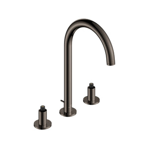 [20659A00] Atrio 8-inch Widespread 2-Handle M-Size Bathroom Faucet without Handles, 1.2 GPM (4.5 L/min) - Brushed Hard Graphite