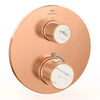 [105366DL00] Atrio Private Collection Dual Function 2-Handle Thermostatic Valve Trim with Control Module with Knob Handles - GROHE StarLight Chrome