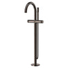 [105772A000] Atrio Private Collection 2-Handle Free Standing Tub Filler with Knob Handles, with 1.75 GPM Hand Shower - Matte Black