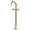 [105772EN00] Atrio Private Collection 2-Handle Free Standing Tub Filler with Knob Handles, with 1.75 GPM Hand Shower - Matte Black