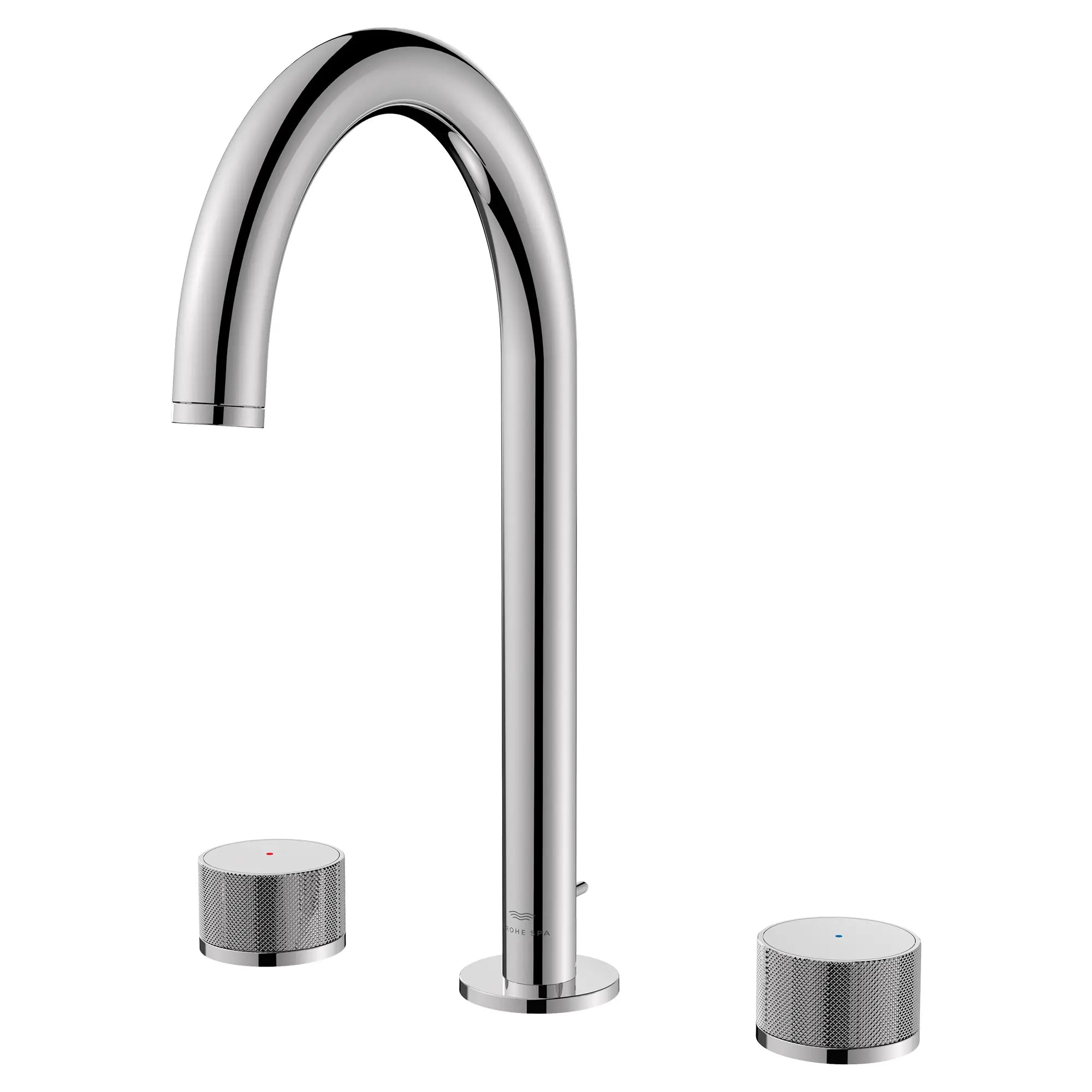 Atrio Private Collection 8-inch Widespread 2-Handle M-Size Bathroom Faucet with Knob Handles, 1.2 GPM (4.5 L/min) // GROHE STARLIGHT CHROME // 288358_Atrio_PC_SiloLeft_1053390000_0001_JUNE2026_1_CDNwebp.webp