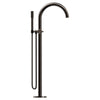[105772A000] Atrio Private Collection 2-Handle Free Standing Tub Filler with Knob Handles, with 1.75 GPM Hand Shower - Matte Black