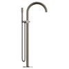 [105772AL00] Atrio Private Collection 2-Handle Free Standing Tub Filler with Knob Handles, with 1.75 GPM Hand Shower - Matte Black