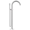 [1057720000] Atrio Private Collection 2-Handle Free Standing Tub Filler with Knob Handles, with 1.75 GPM Hand Shower - Matte Black