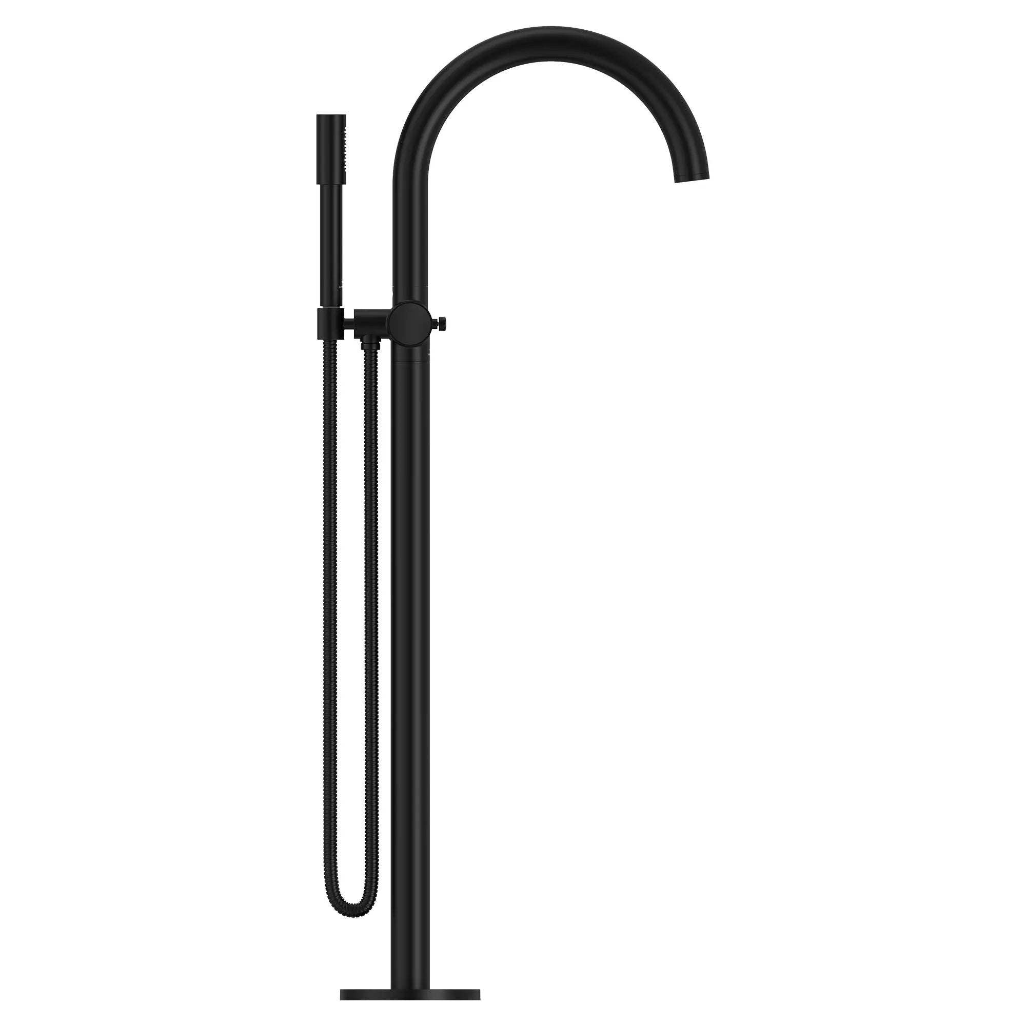 Atrio Private Collection 2-Handle Free Standing Tub Filler with Knob Handles, with 1.75 GPM Hand Shower // MATTE BLACK // 288409_Atrio_PC_SiloSide_1057722430_0001_JUNE2026_1_CDNwebp.webp