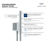[105096AL00] Rainshower Aqua Dual Spray Stick Handshower w/Magnetic Holder 1.75 GPM (6.6 L/min) - Brushed Hard Graphite