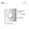 [1071732430] Grohtherm Aqua Tiles - Matte Black