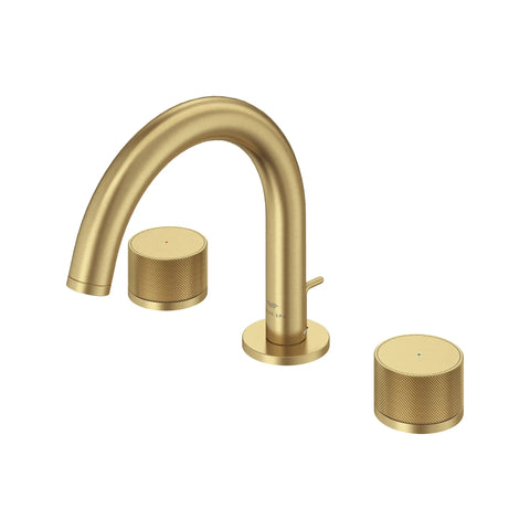 Atrio Private Collection 8-inch Widespread 2-Handle S-Size Bathroom Faucet, 1.2 GPM (4.5 L/min) - Brushed Cool Sunrise