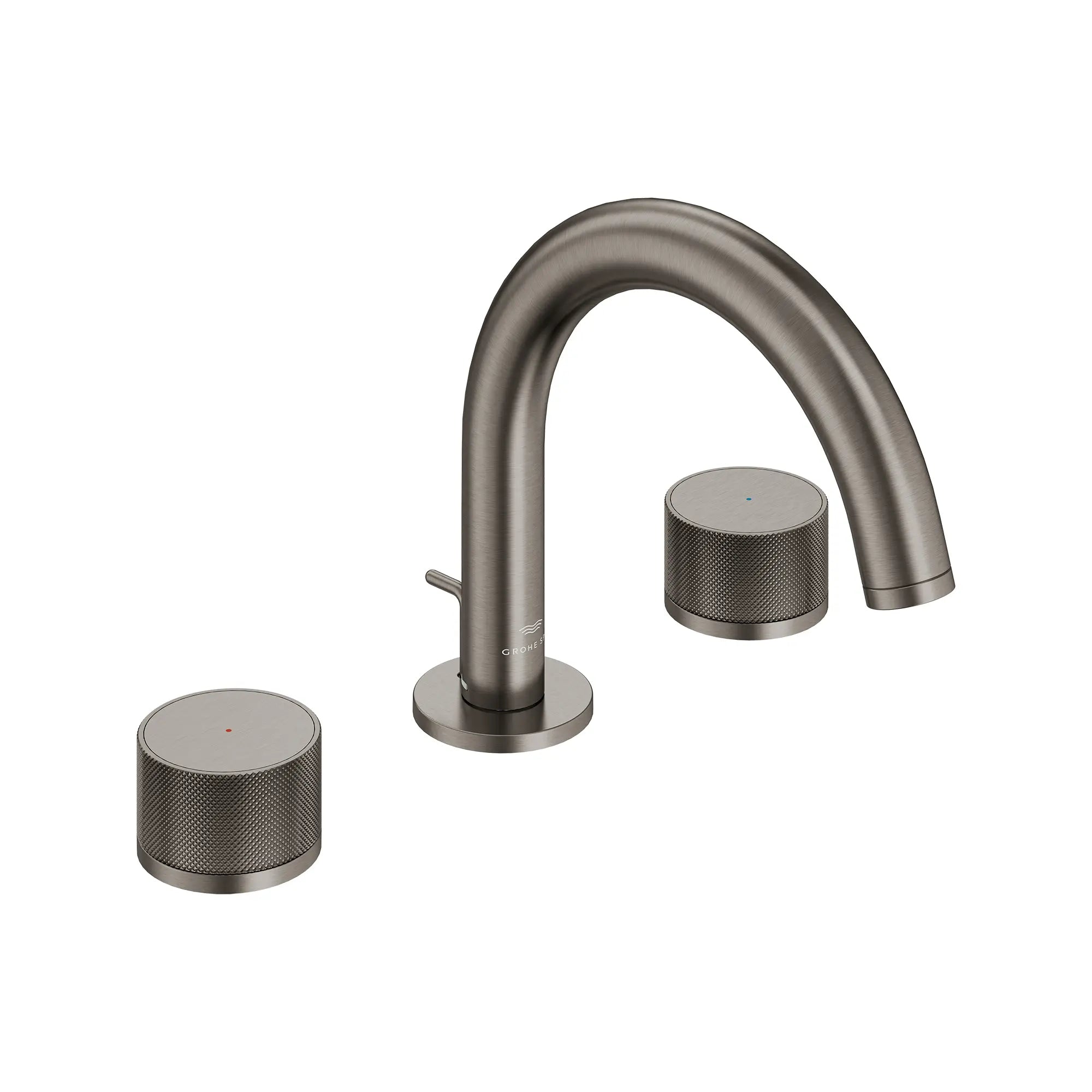 Atrio Private Collection 8-inch Widespread 2-Handle S-Size Bathroom Faucet, 1.2 GPM (4.5 L/min) // BRUSHED HARD GRAPHITE // 288875_Atrio_SiloRight_105338AL00_0001_JULY2026_0_CDNwebp.webp