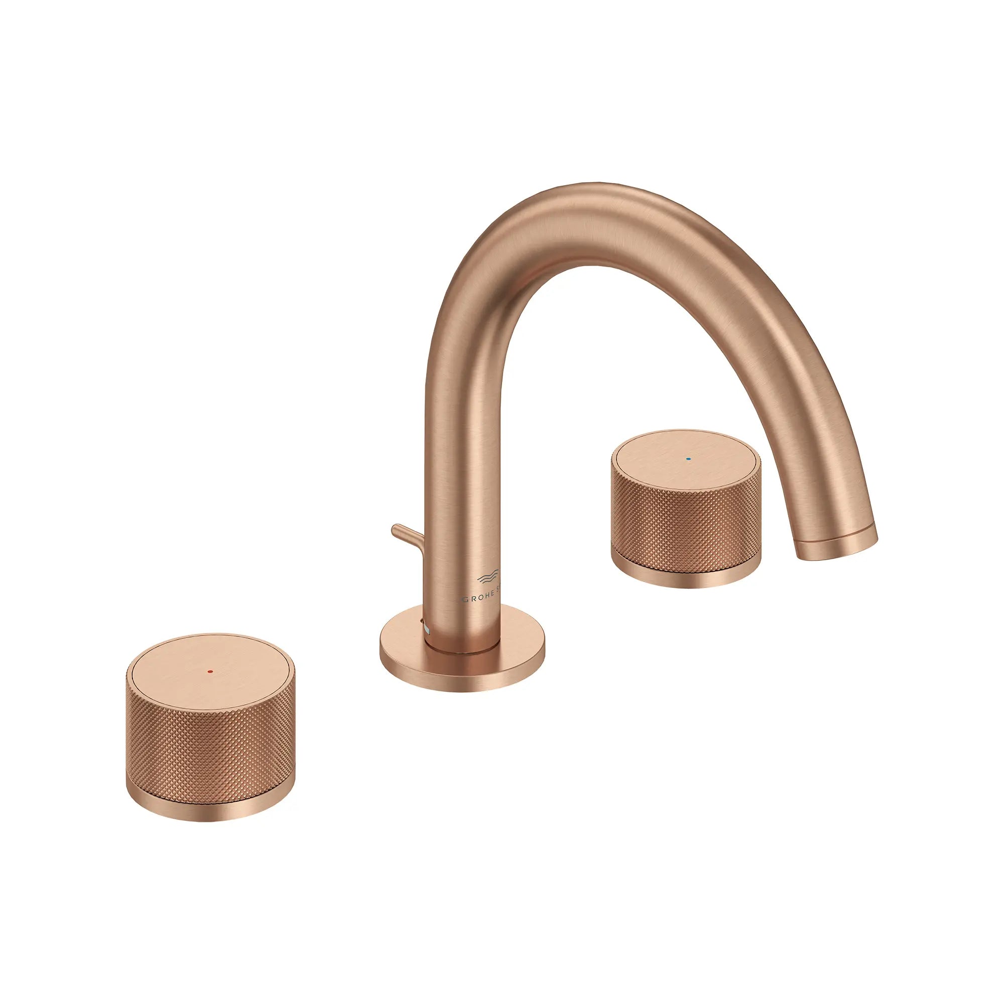 Atrio Private Collection 8-inch Widespread 2-Handle S-Size Bathroom Faucet, 1.2 GPM (4.5 L/min) // BRUSHED WARM SUNSET // 288876_Atrio_SiloRight_105338DL00_0001_JULY2026_0_CDNwebp.webp