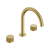 [105365GN00] Atrio Private Collection 3-Hole 2-Handle Deck Mount Roman Tub Faucet with Knob Handles - Matte Black