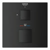 [241572430] Grohtherm Cube Single Function 2-Handle Thermostatic Valve Trim - GROHE StarLight Chrome