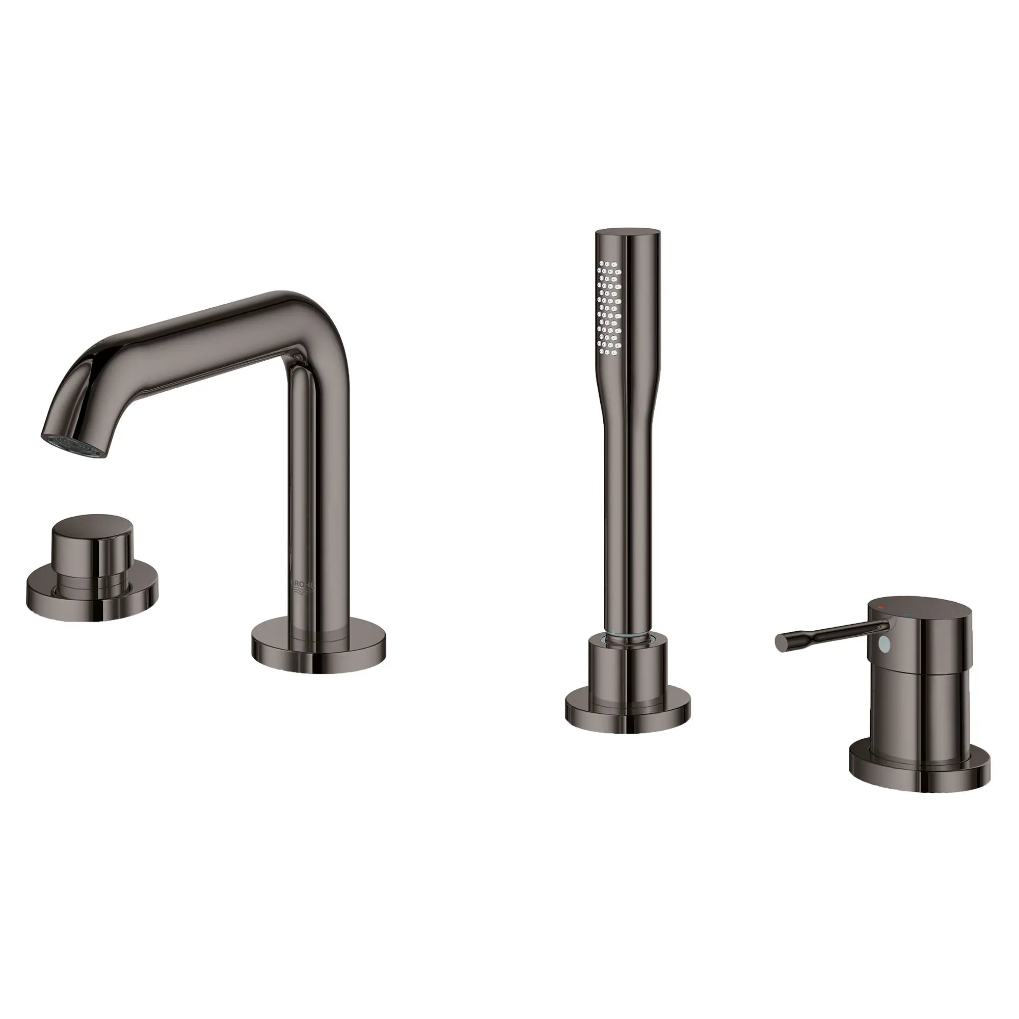4-Hole Single-Handle Deck Mount Roman Tub Faucet with 1.75 GPM (6.6 L/min) Hand Shower // HARD GRAPHITE // 48267_19578A0A_1_0_CDNwebp.webp
