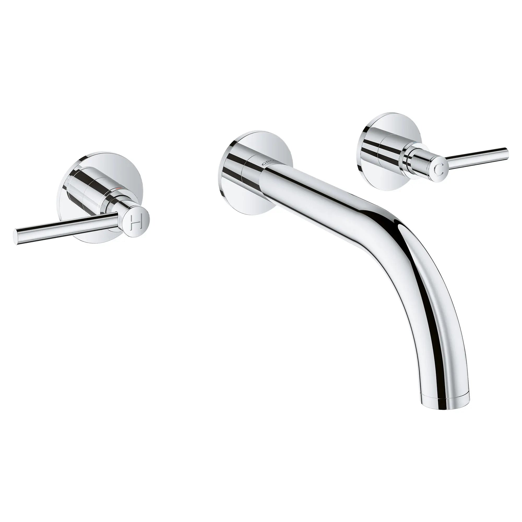 2-Handle Wall-Mount Faucet 1.2 GPM // GROHE STARLIGHT CHROME // 48390_20173003_1_0_CDNwebp.webp