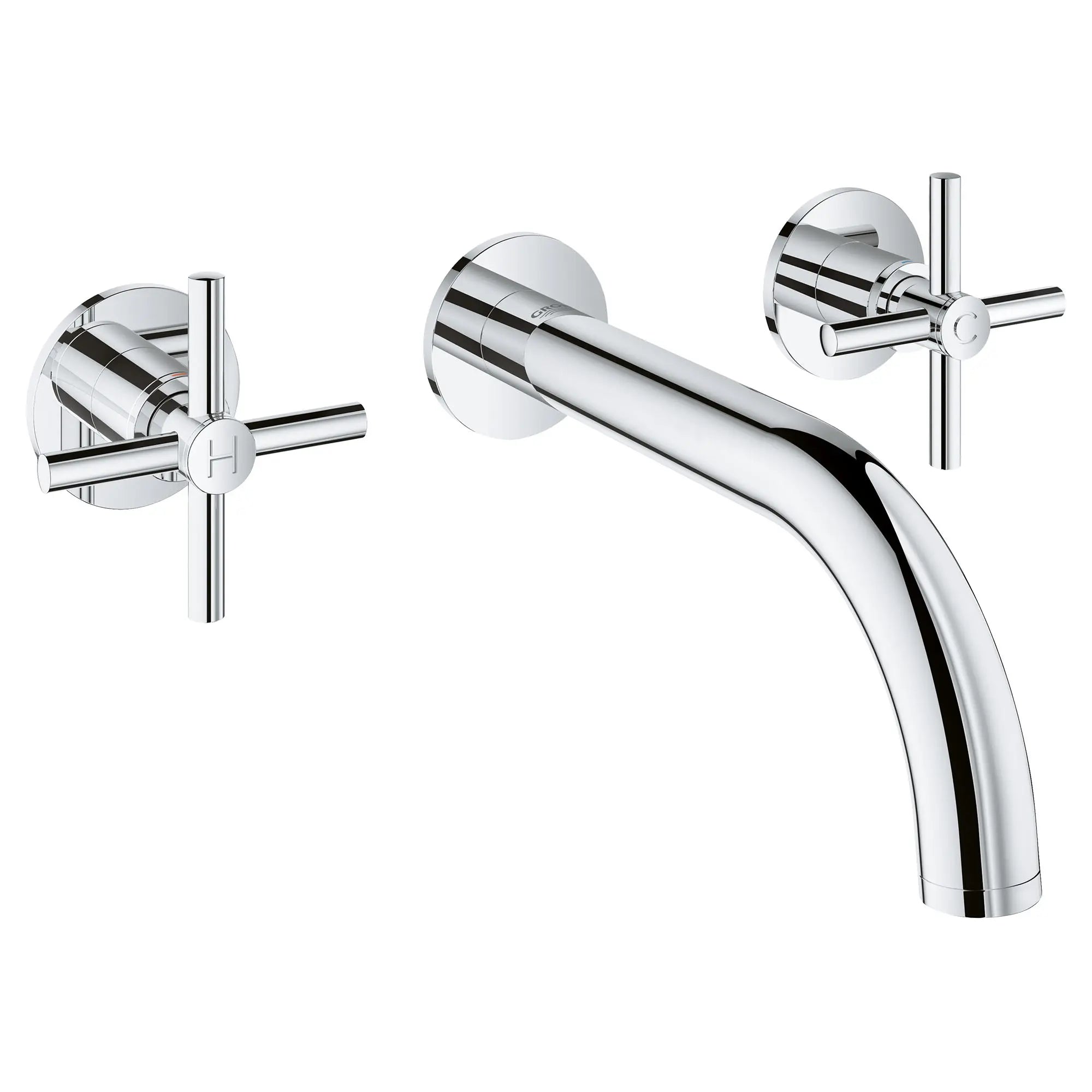 2-Handle Wall-Mount Faucet 1.2 GPM // GROHE STARLIGHT CHROME // 48392_20173003_3_0_CDNwebp.webp