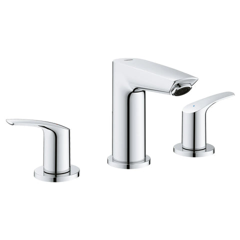 8-inch Widespread 2-Handle S-Size Bathroom Faucet, 1.2 GPM (4.5 L/min) - GROHE StarLight Chrome
