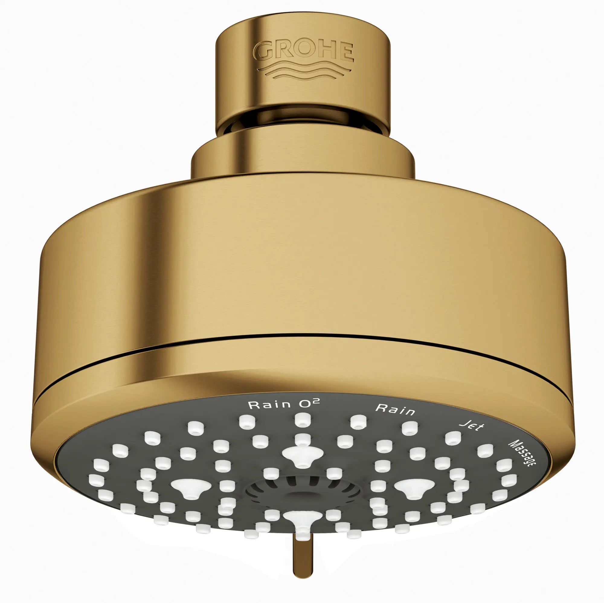 Tempesta 100 Shower Head, 4" - 4 Sprays, 1.75 gpm (6.6 L/min) // BRUSHED COOL SUNRISE // 50463_26043GN1_0_CDNwebp.webp